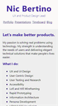 Mobile Screenshot of nicbertino.com